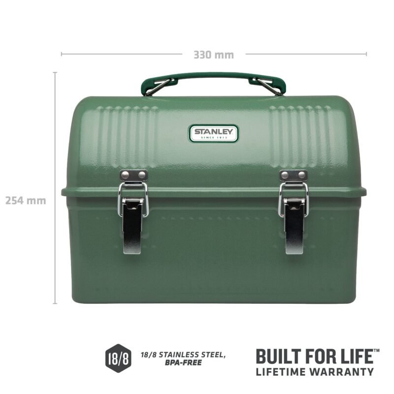 Classic Lunch Box - Hammertone Green