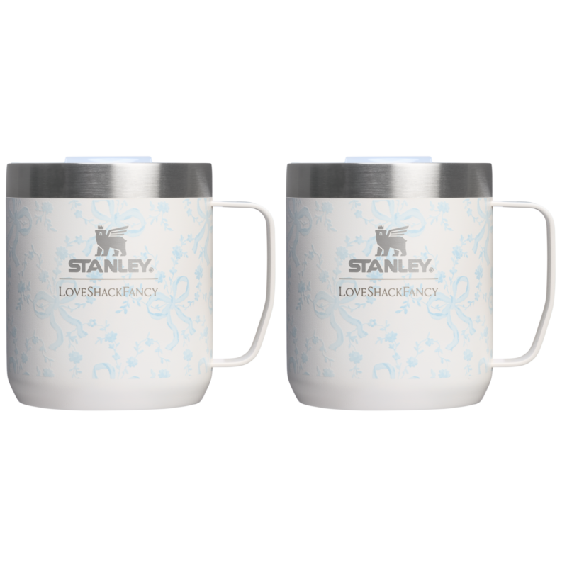 Stanley 1913 x LoveShackFancy Camp Mug Set - Coquette Bow - Winter Ice