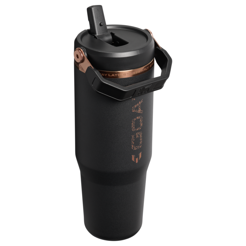 Messi x Stanley 1913 IceFlow Flip Straw 2.0 Tumbler - Messi GOAT Black