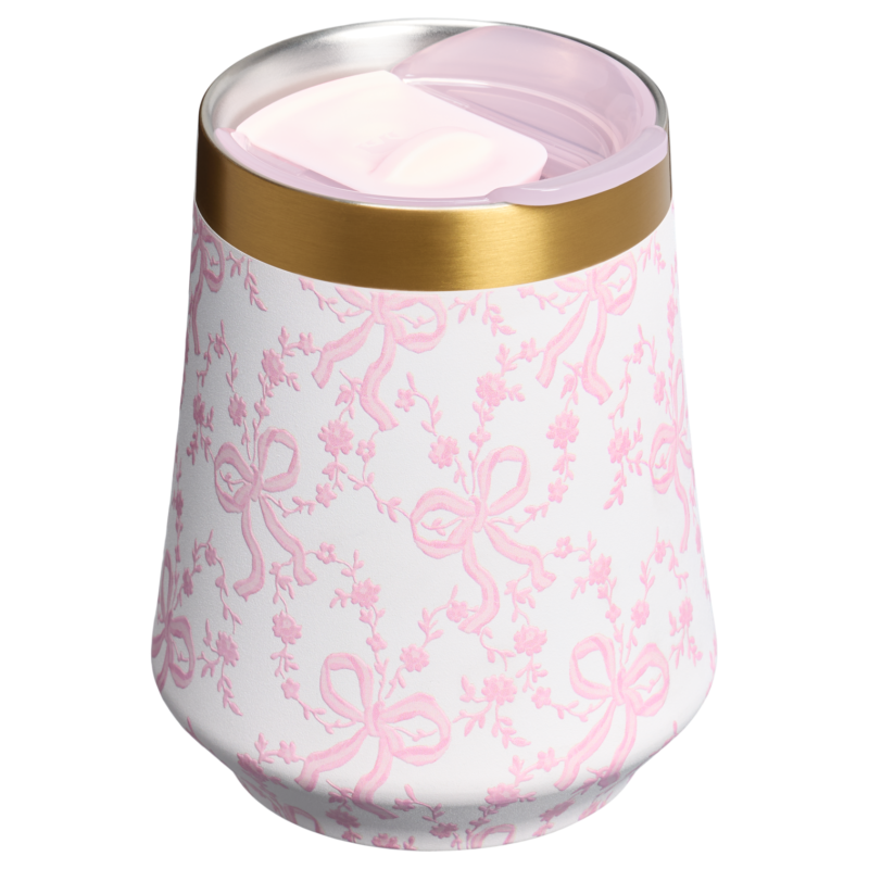 Stanley 1913 x LoveShackFancy Reserve Wine Tumbler Set 2-pack - Coquette Bow - Chantilly