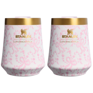 Stanley 1913 x LoveShackFancy Reserve Wine Tumbler Set 2-pack - Coquette Bow - Chantilly