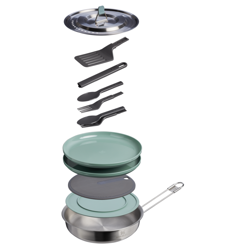 Wildfare Core Fry Pan Cookset | 12-piece set - Shale + Charcoal